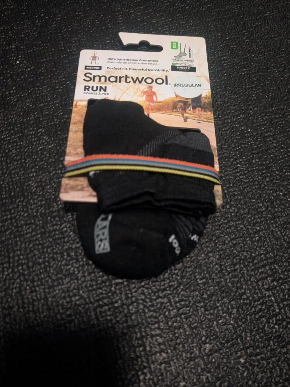 Smartwool Run Ankle Socks, Black, Medium